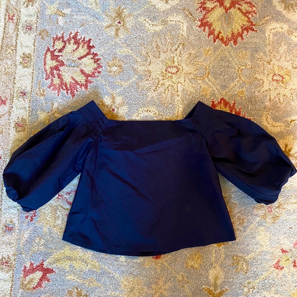 Free People off the shoulder puff sleeve shirt